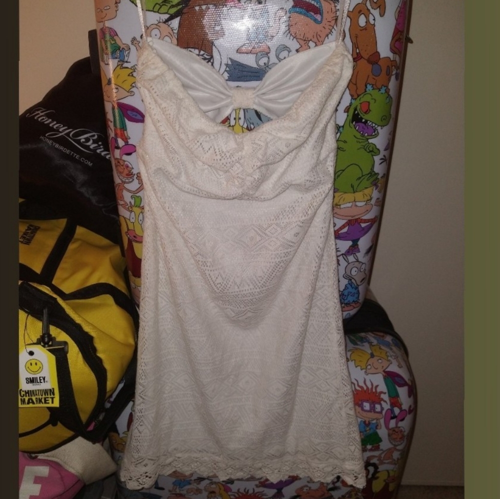 Ocean Drive white mini dress Sz S